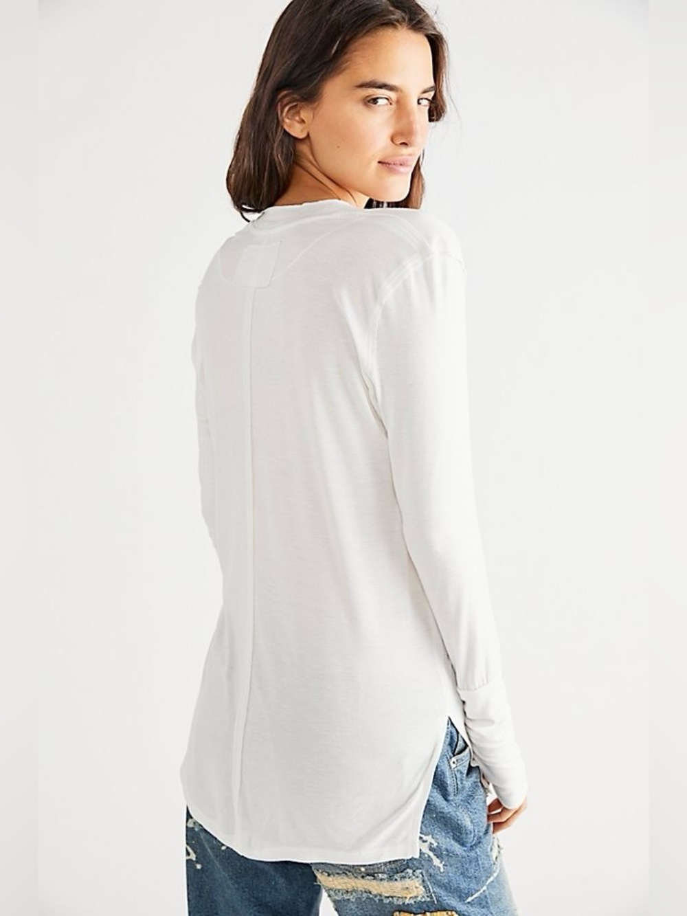SOLD NWT Free People We The Free x Revolve Fresh & Clean Top in Ivory - Picture 4 of 10